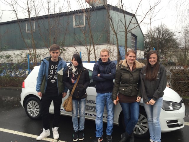Gute Fahrt Luisa, Yvonne, Denise, Lucas, Marcel (17.12.14)