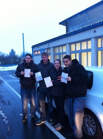 Gute Fahrt Marius M., Janik F., Theresa C., Dennis M. (23.12)